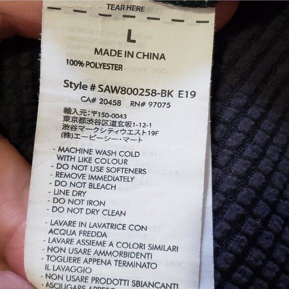 Saucony Packable Running Jacket Women’s Large Black Full Zip - Picture 7 of 9